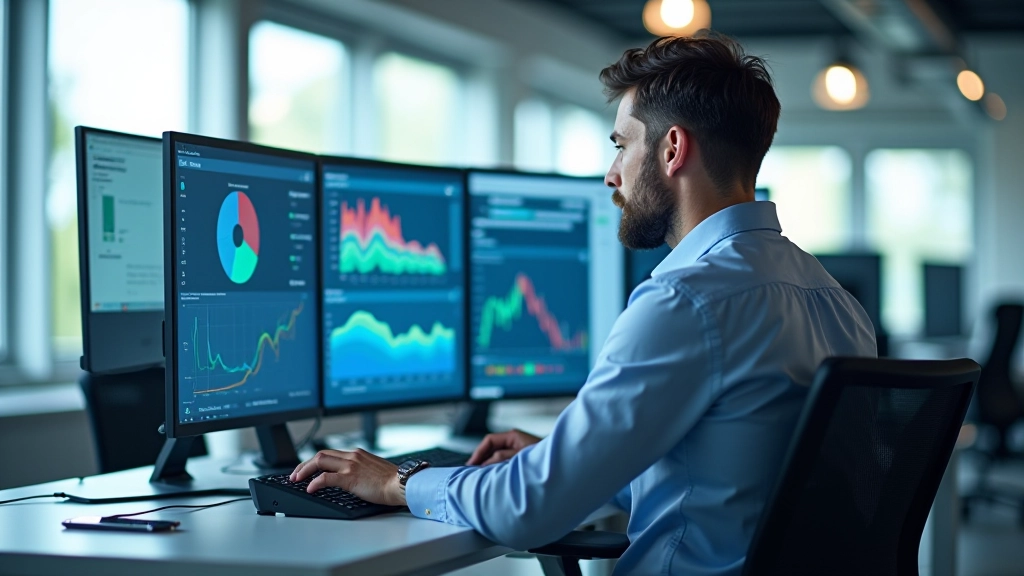 Schermate di analisi dati con grafici di traffico in tempo reale, dashboard di monitoraggio con curve di flusso veicolare
