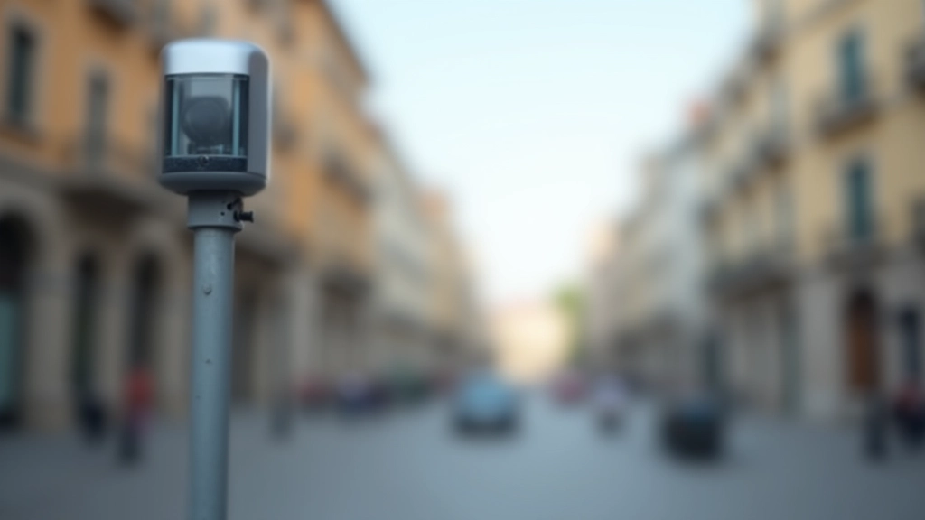 Sensori ambientali montati su una colonna stradale di Padova, equipaggiati con tecnologie di misurazione della qualità dell'aria e del traffico
